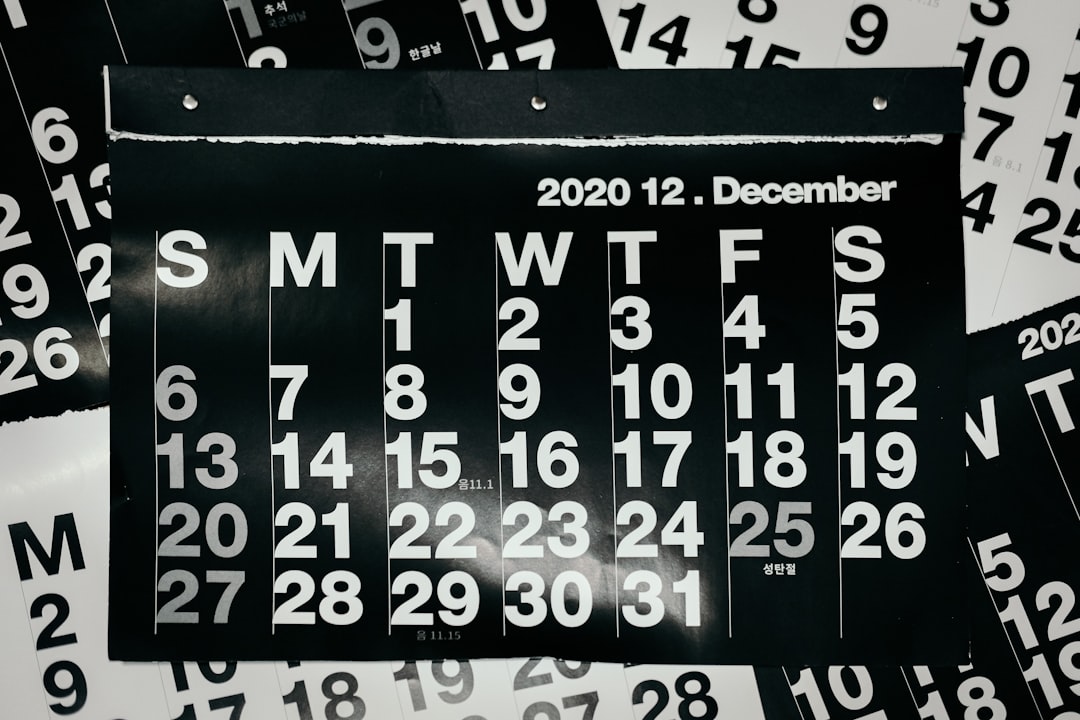 Photo Content calendar